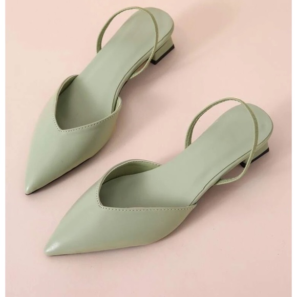 Minimalist Point Toe Slingback Pumps - Picture 4 of 9